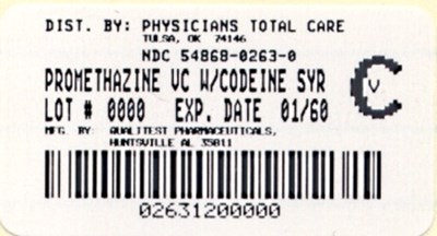 This Is An Image Of The Label For Promethazine Vc With Codeine Syrup 473 mL. (Package Label)
